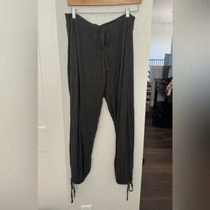 Cozy Drawstring Lounge Pants - Dark Charcoal